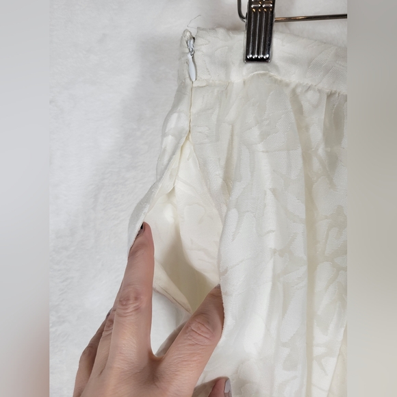 J.Crew NWT white burnout pattern A-line skirt size 14 preppy party wedding - Picture 8 of 8